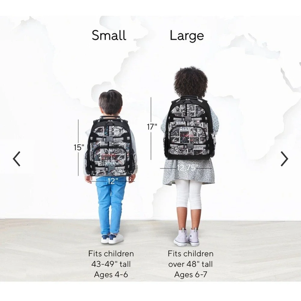 Pottery Barn Kids Large Backpack Star Wars™ Comics Glow-In-The-Dark Mackenzie